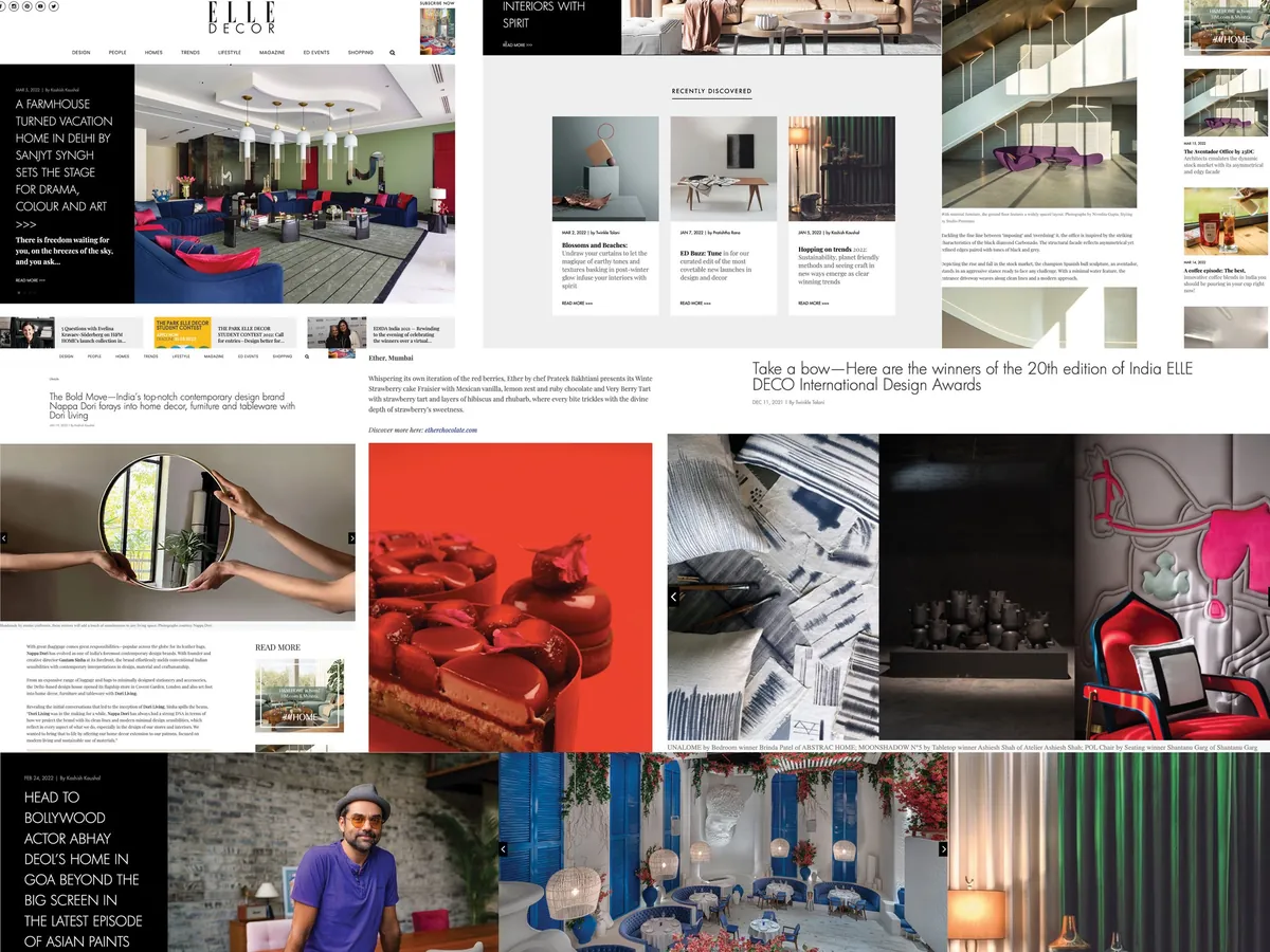 The elledecor.in website