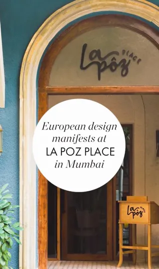 An Elle Decor India Instagram reel featuring a Mumbai restaurant